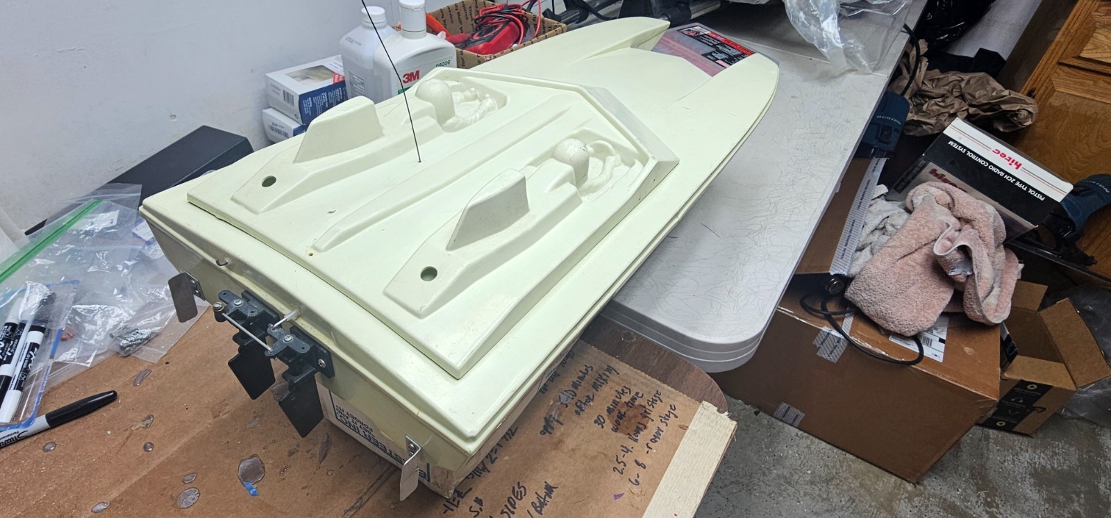 Vintage Twin-Motor Electric RC Catamaran Racing Boat – w/ FREE Charger