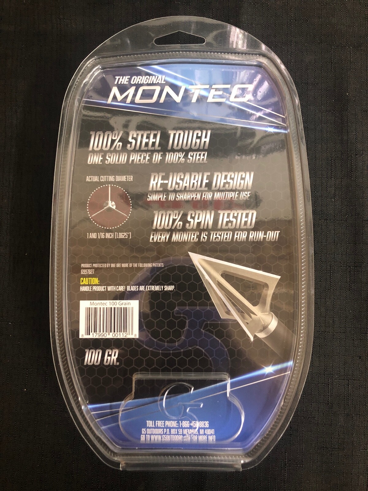 G5 Montec Standard 100 Grain 3 Pack Broadheads