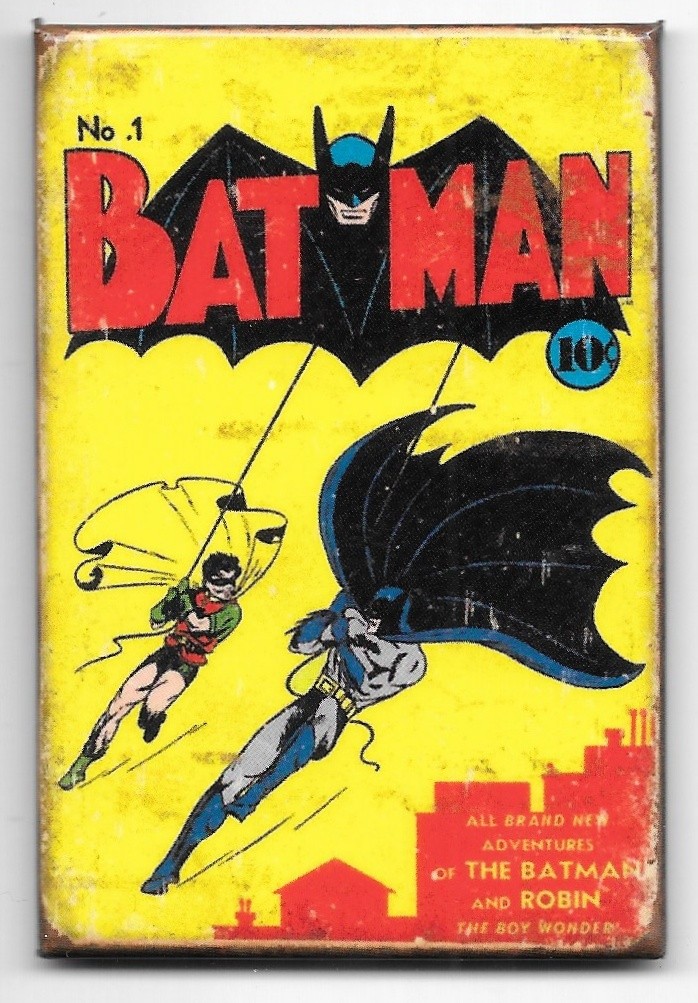 DC Comics Batman #1 Comic Book Cover 2 x 3 Distressed Refrigerator Magnet UNUSED