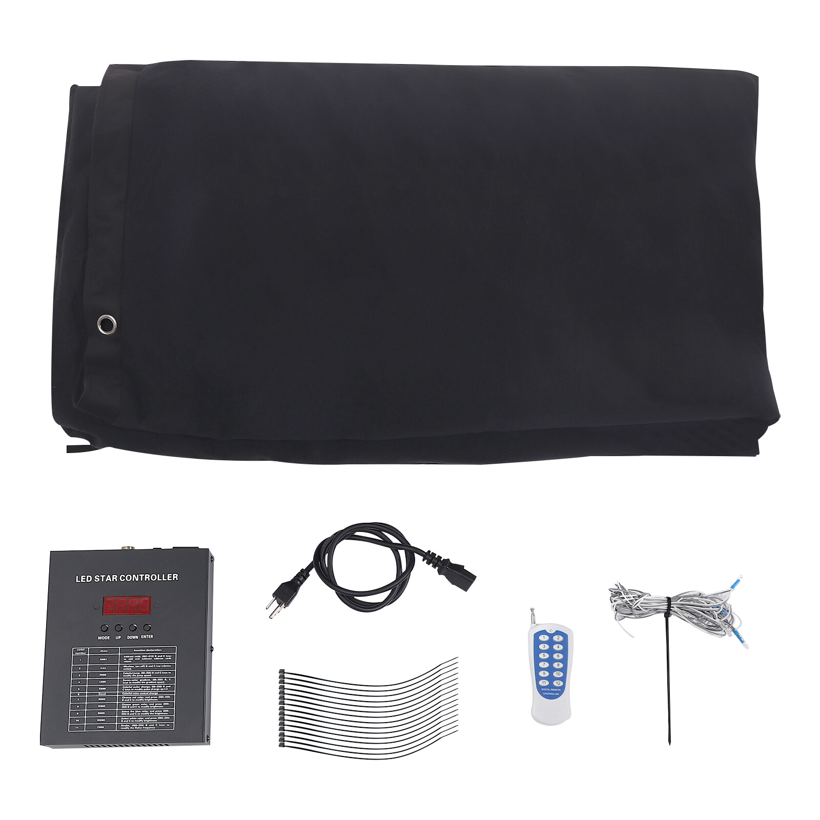 LED Stage Star Sky Background Stage Backdrop Curtain Wall Mounted w/ Controller