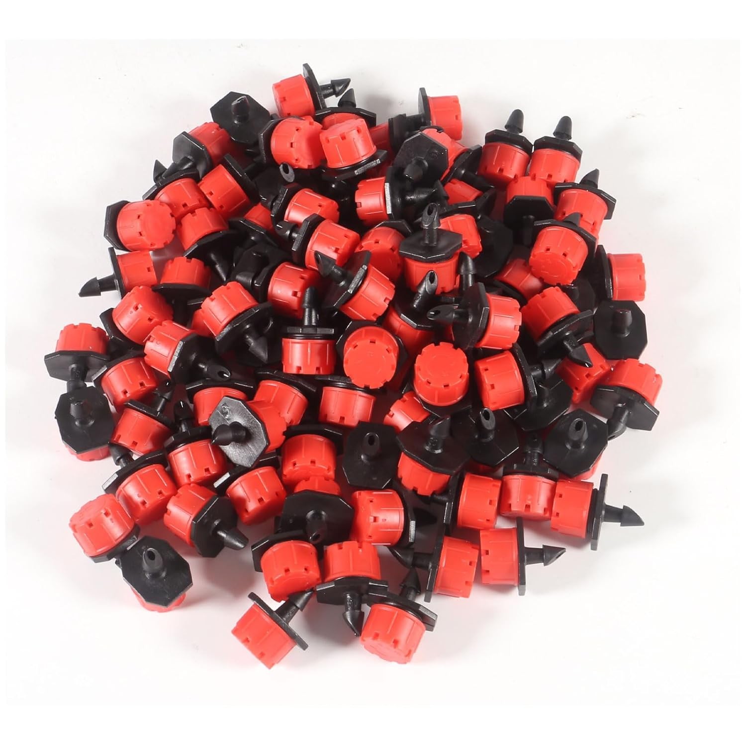 100pcs Adjustable Drip Irrigation Fittings Drippers Sprinklers Kit Irrigation