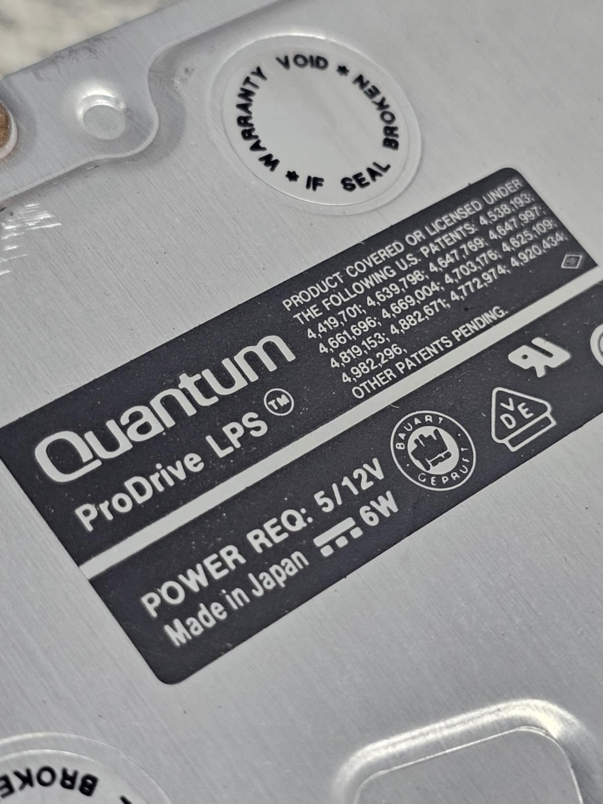 Rare Clean Retro Hard Drive Disk SCSI Quantum ProDrive LPS APPLE 230
