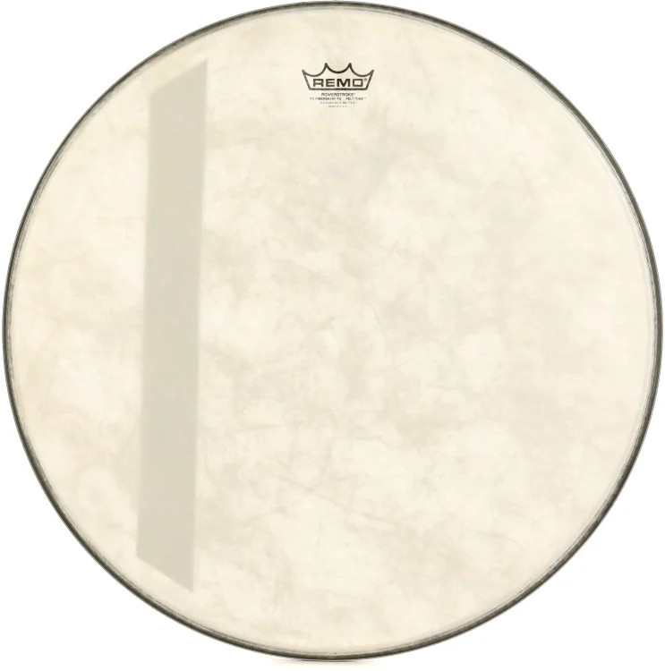 Remo Powerstroke P3 Felt Tone Fiberskyn Diplomat Bass Drumhead - 22 inch