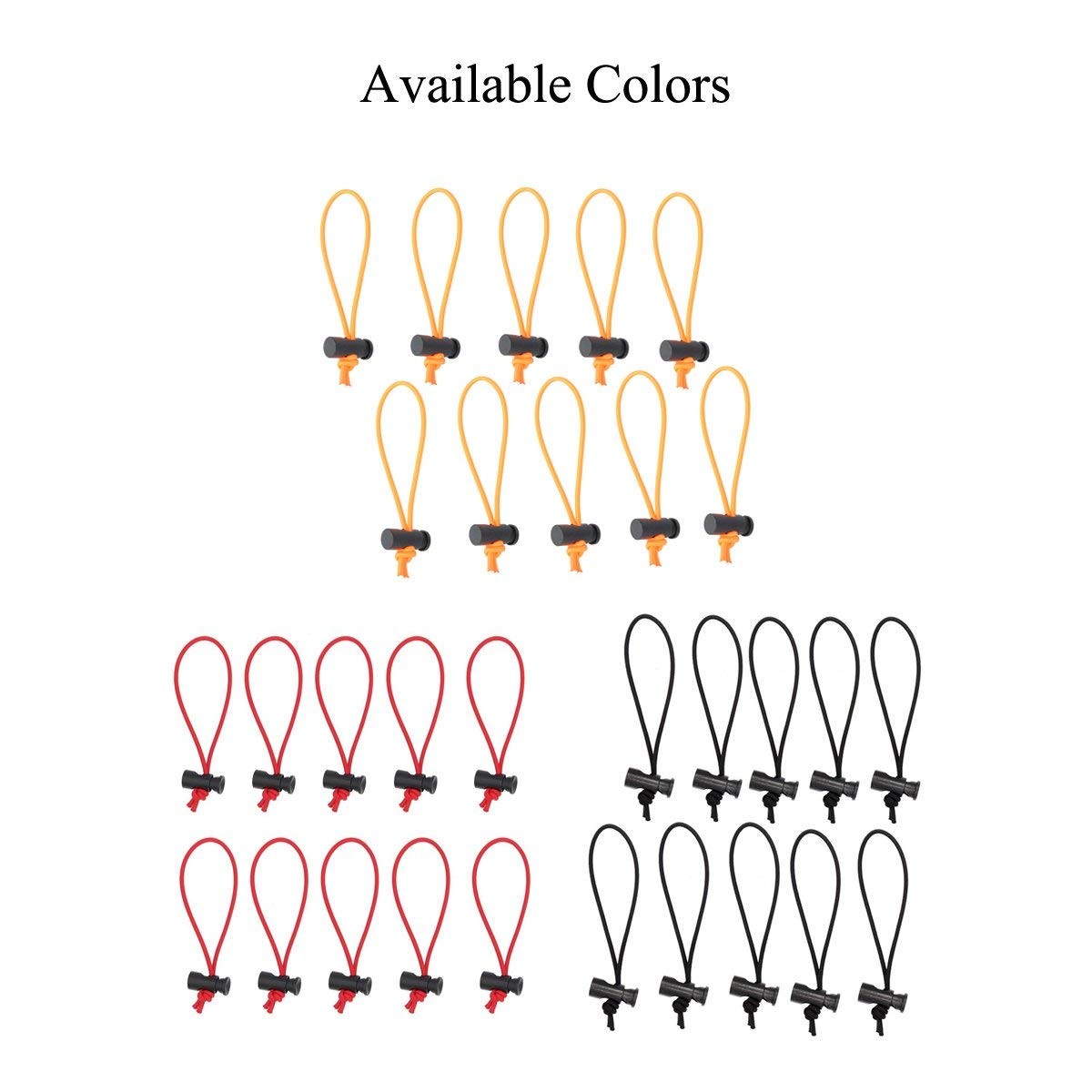 Multipurpose Extra Thick Elastic Cable Tie and Organizer, Adjustable Cable St...