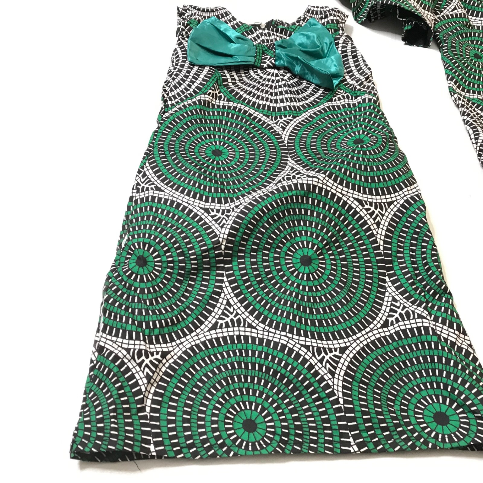 Girls Size 5 Dress Handmade African Print Ankara A-Line Flare Sleeveless Ethnic