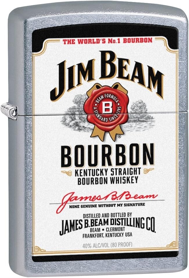 Zippo Jim Beam Bourbon Street Chrome 28419