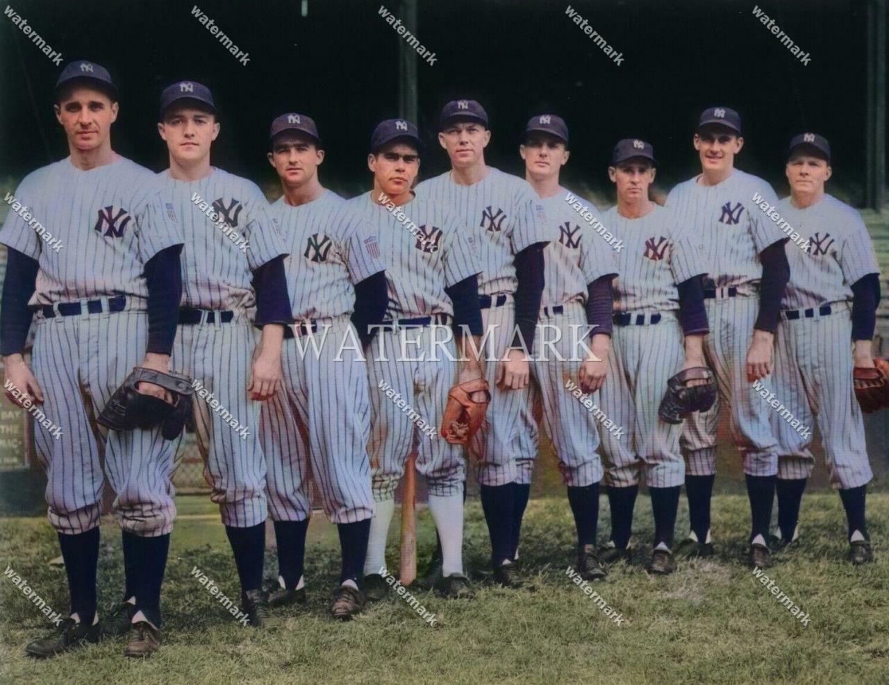 GF472 New York Yankees Crosetti - Keller- Billy 8x10 11x14 16x20 Colorized Photo