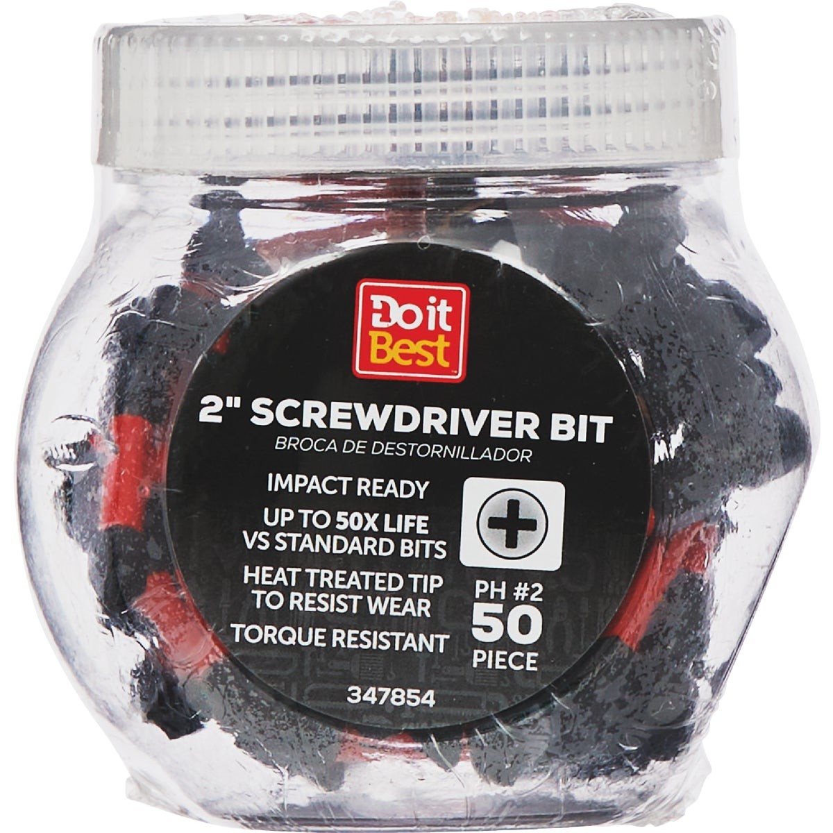 Do it Best 2 In. Phillips #2 Ready Screwdriver Bit (50-Pack) SIM Supply, Inc.