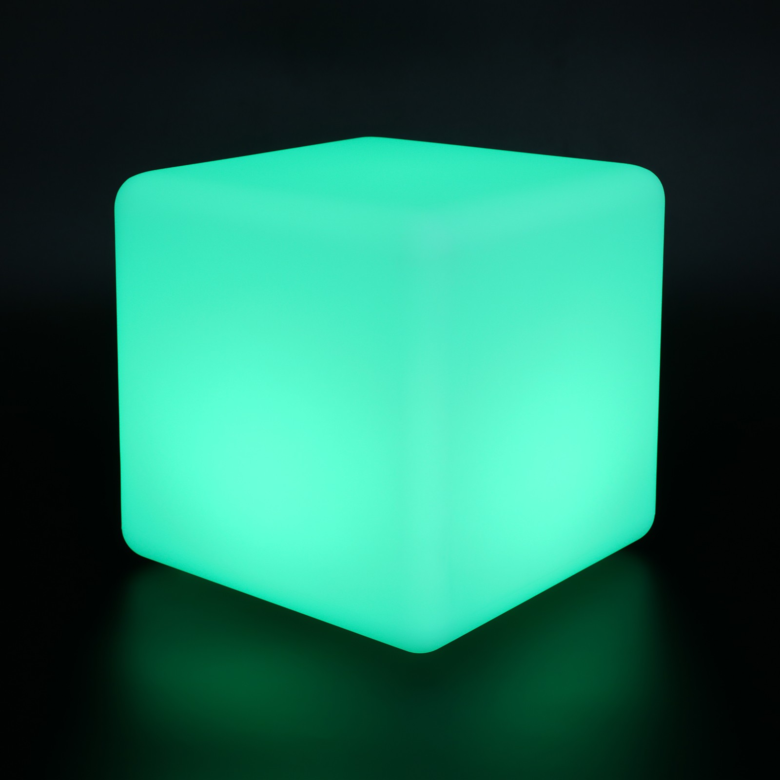 16 RGB Colors Rechargeable 12 inch LED Light Cube Stools Chair W/Remote Control