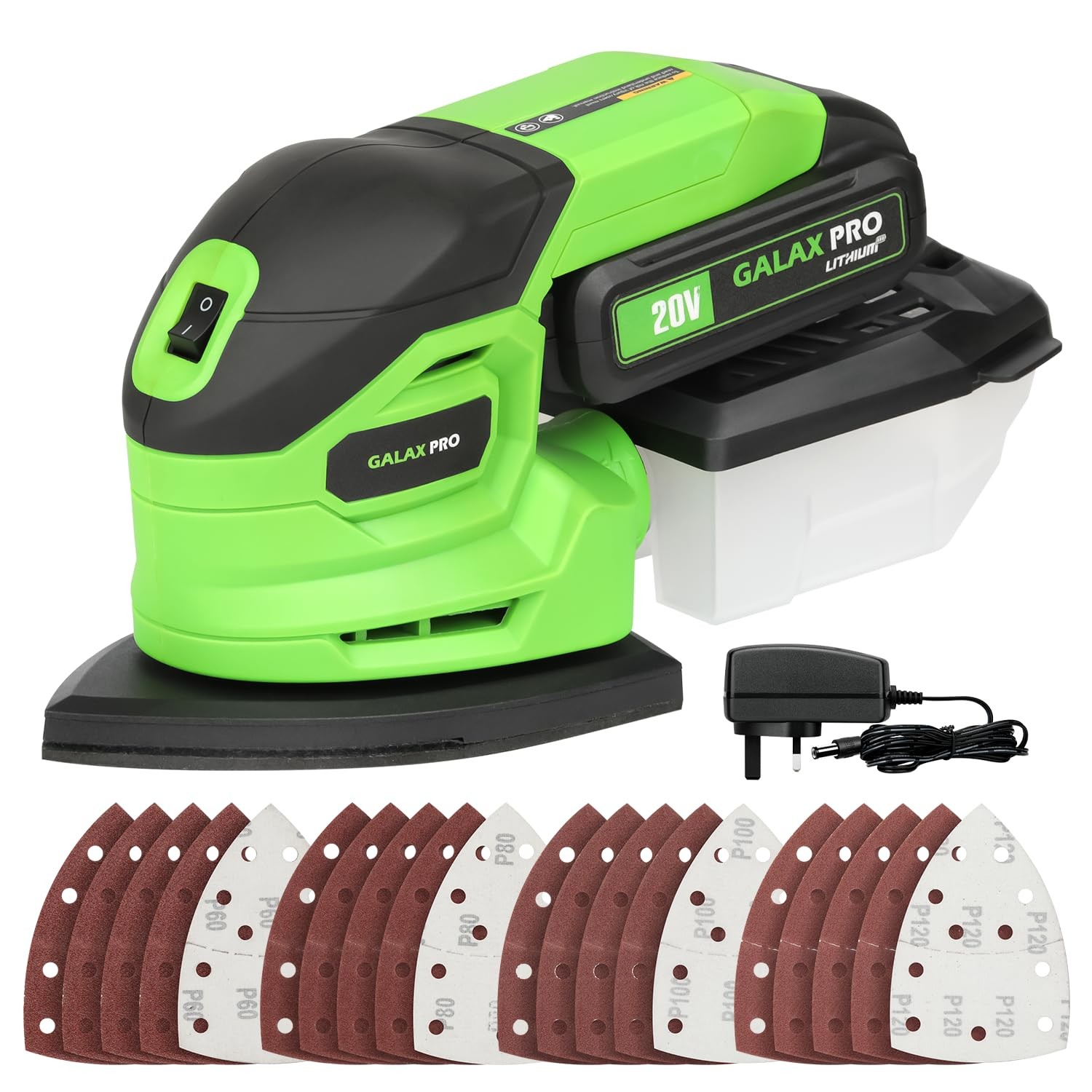 Galax Pro Cordless Sander2.0A Battery12000 Rpm Powerful Speed Detail Sanders