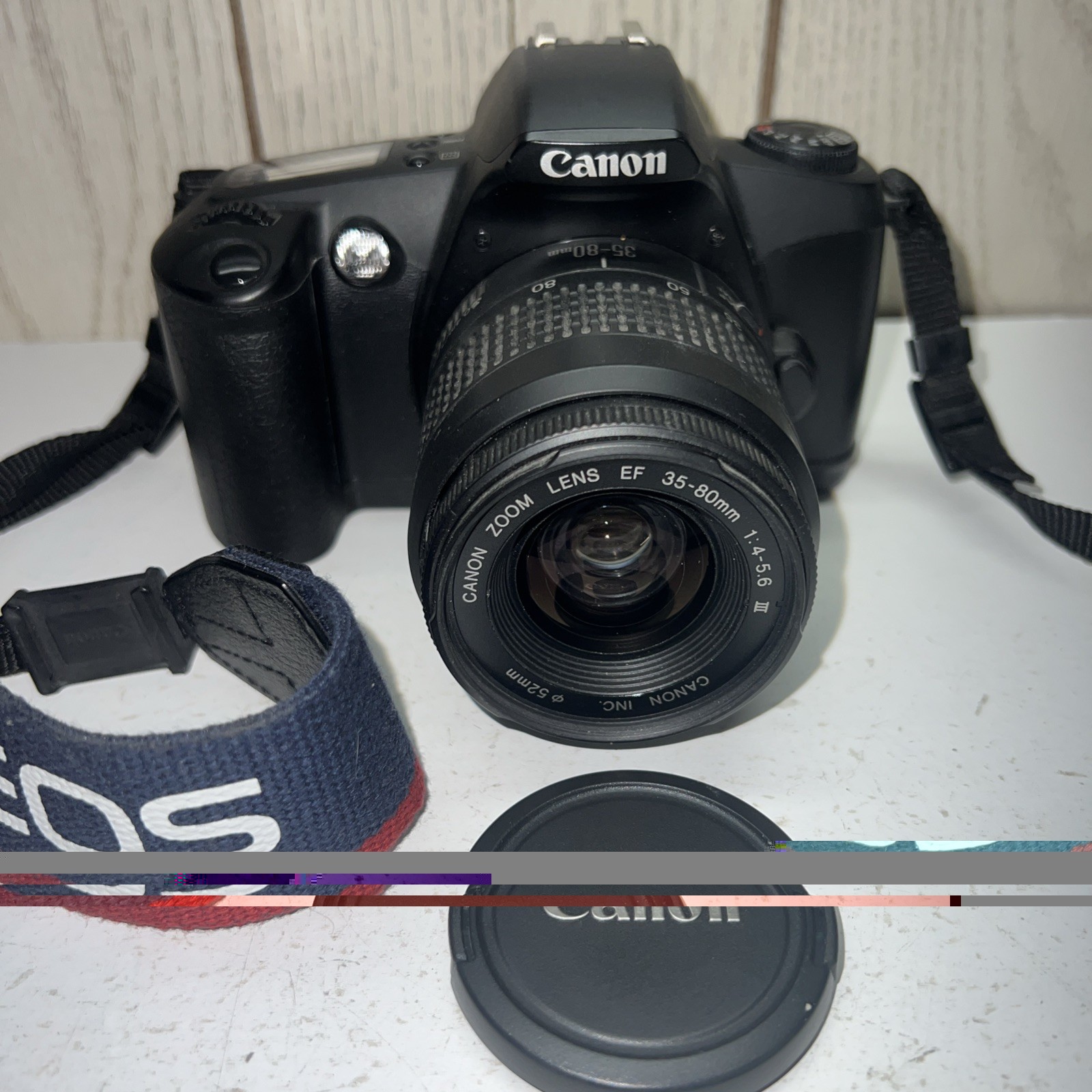 Canon EOS Camera 35-80 mm & Strap Not Tested