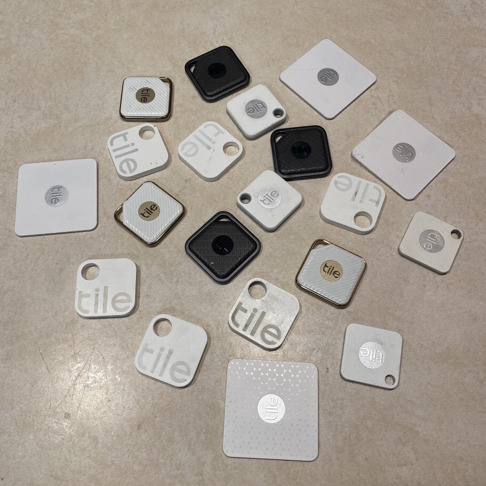 Lot Of (20) Mixed Tile Trackers Sport Mate Slim Style Used Dead Batteries
