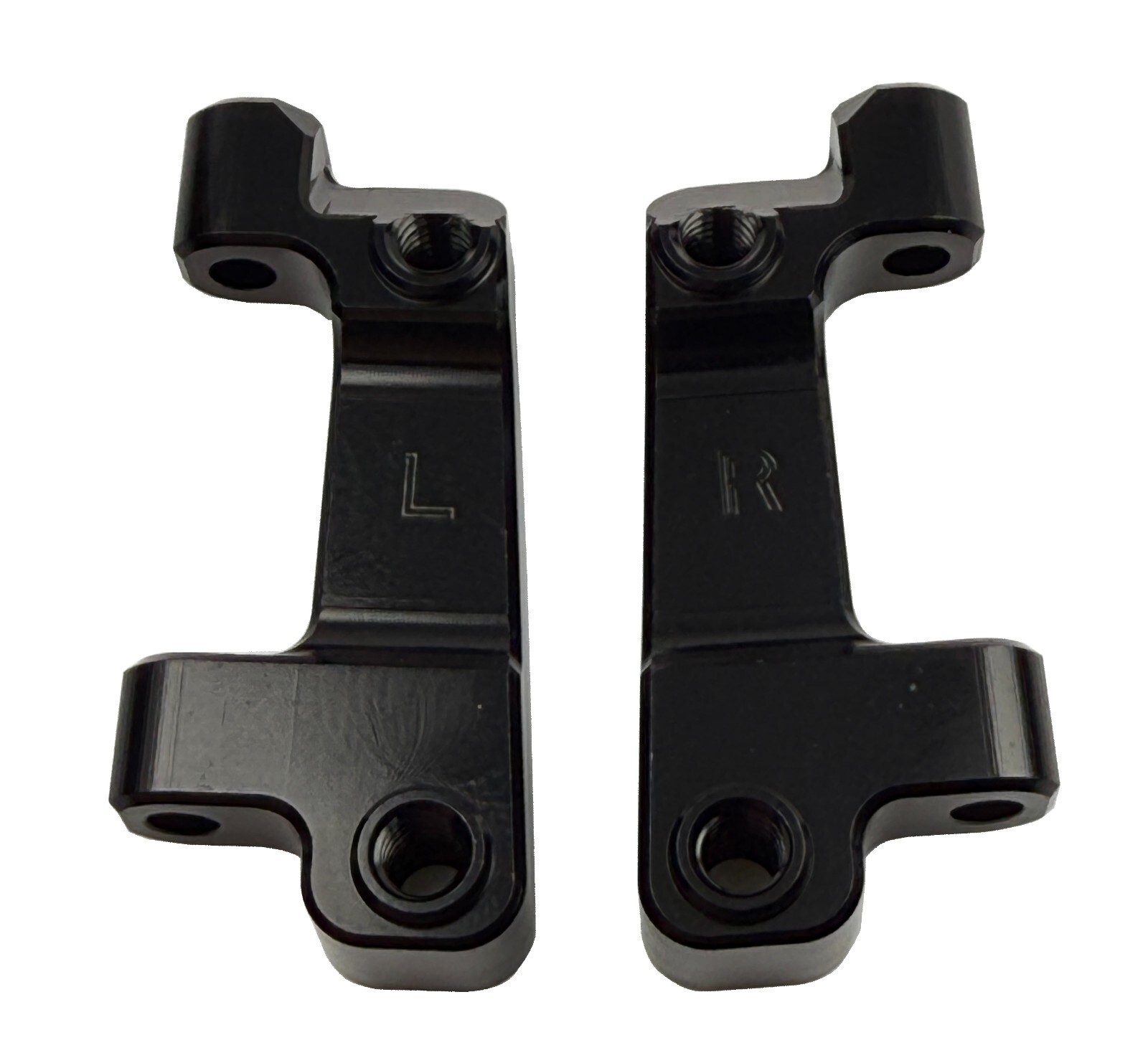 Dhawk CNC Aluminum Rear Arm Mounts Black For Team Associated RC10GT