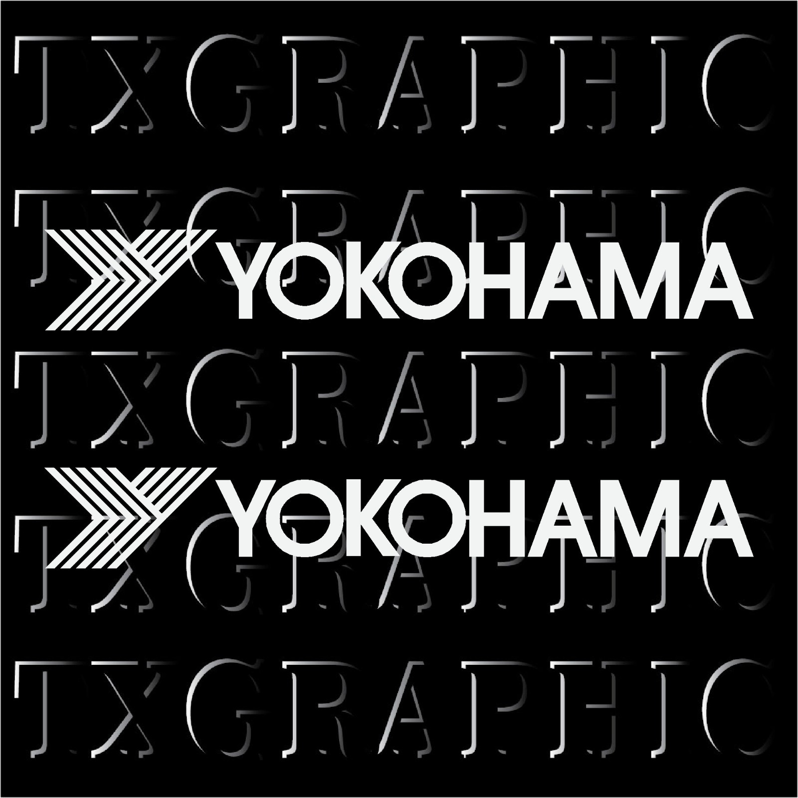 YOKOHAMA TIRES RACING JDM DIE CUT DECAL STICKER  TRUCK VEHICLE ( One set of 2)