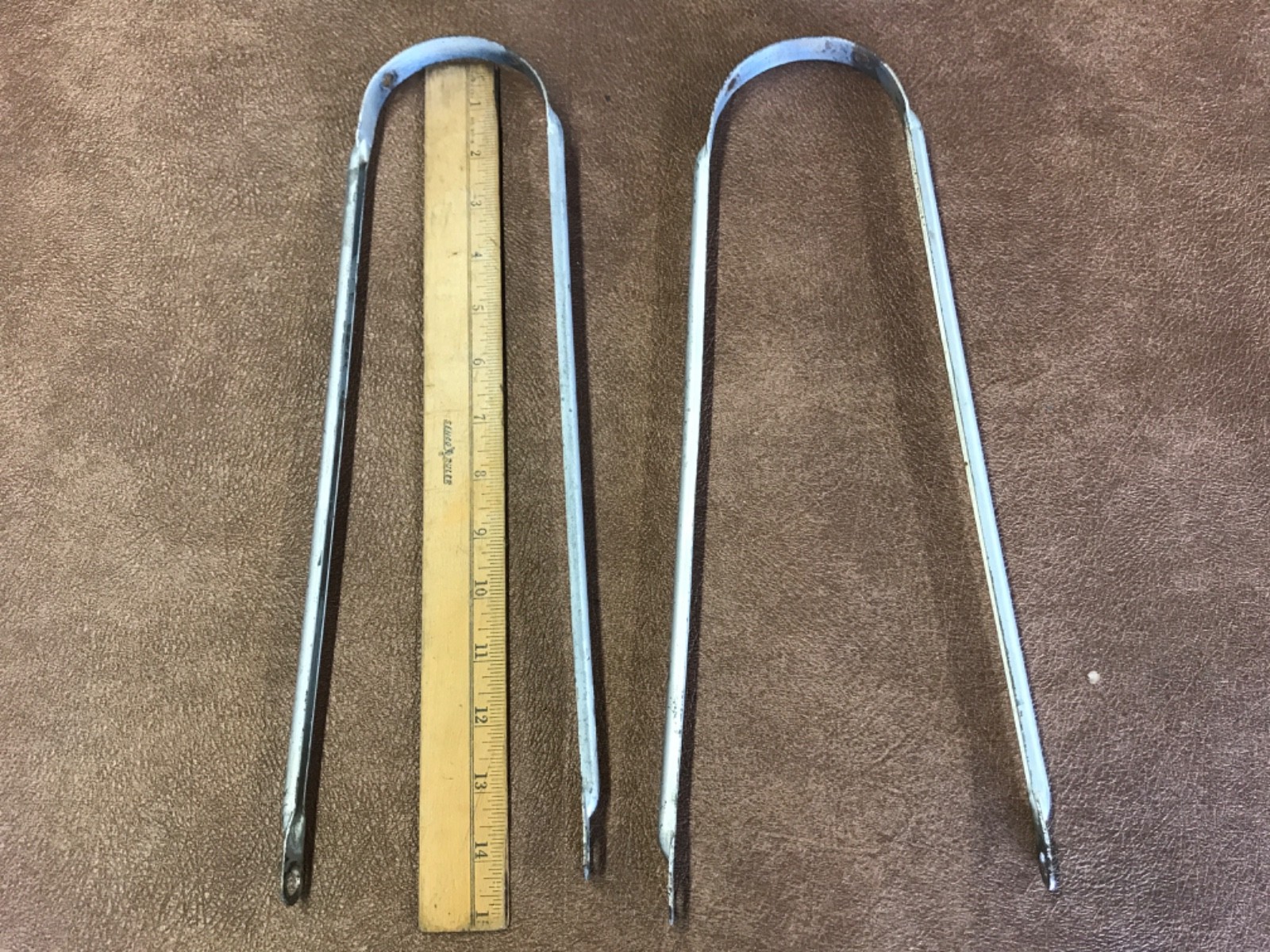 Vintage Bicycle Fender Brackets Pair 15”