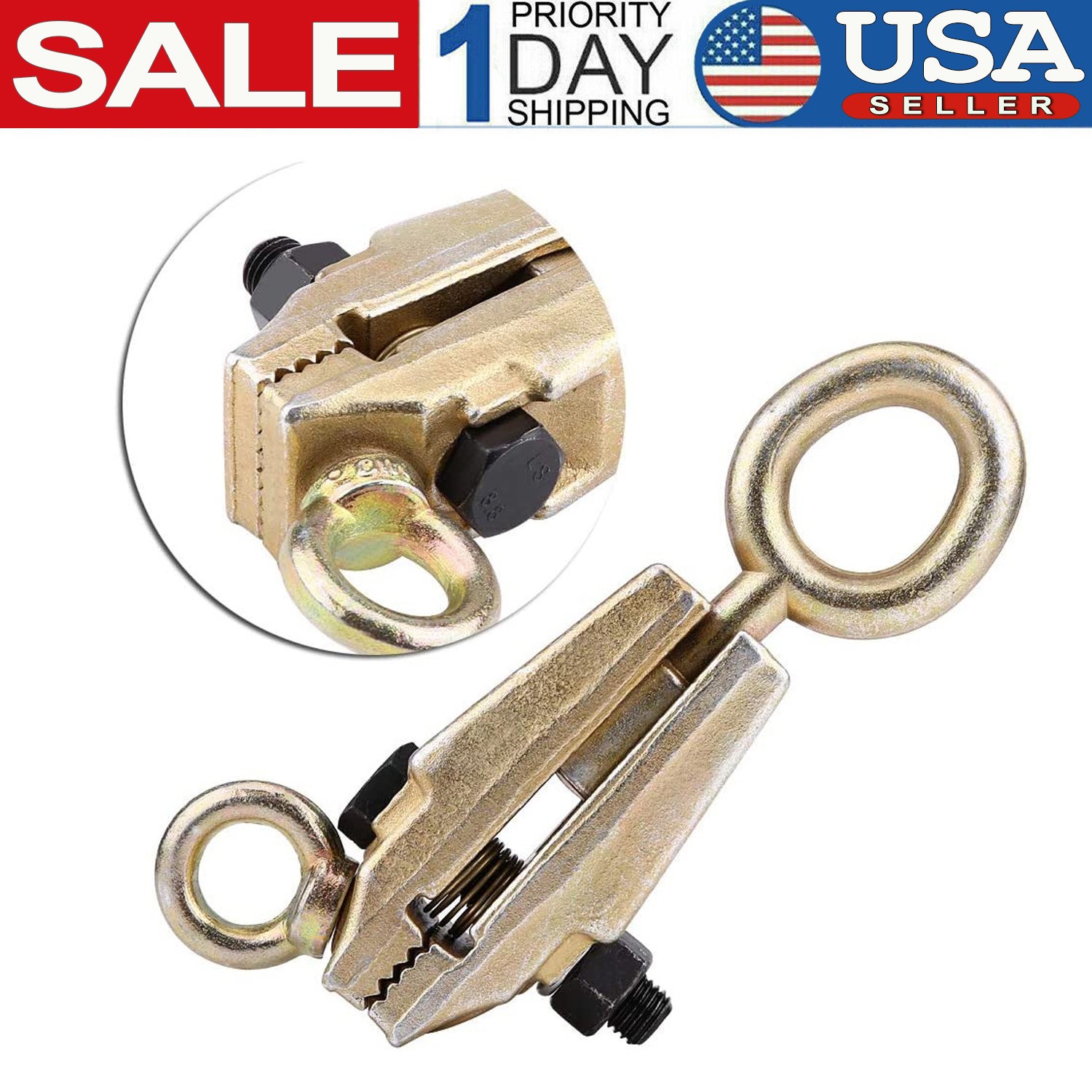 5 Ton 2 Way Auto Body Repair Tool Pull Clamp Frame Dent Puller Self-tightening