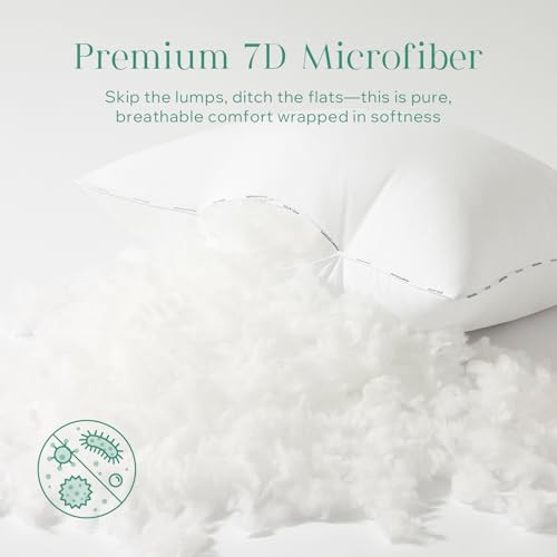 Hypoallergenic Throw Pillows Insert, 100% Virgin Fiber Throw 18x18 Inch 2