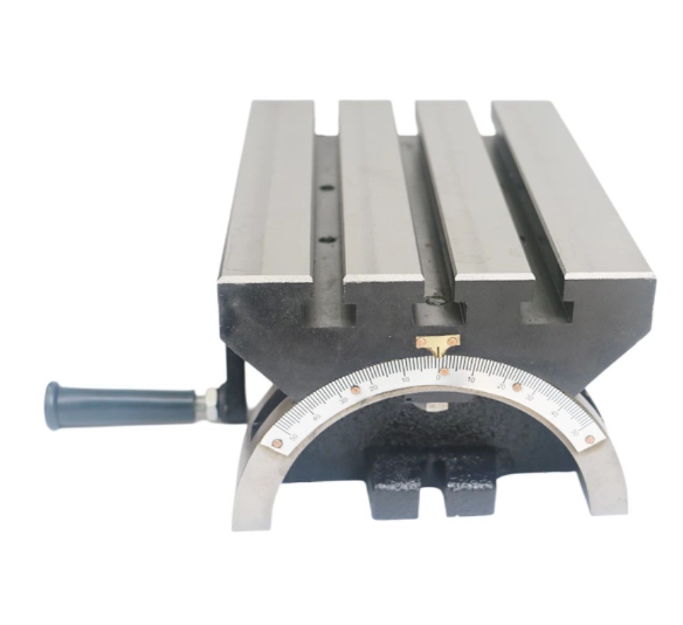 Adjustable-angle worktable; tilting worktable for milling and drilling machines