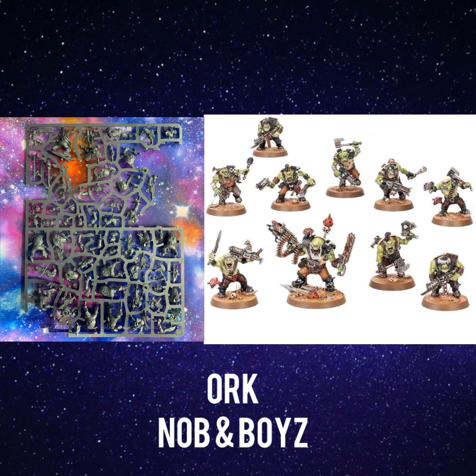 Warhammer 40K - Armageddon - 11th Edition - Ork Nob & Ork Boyz