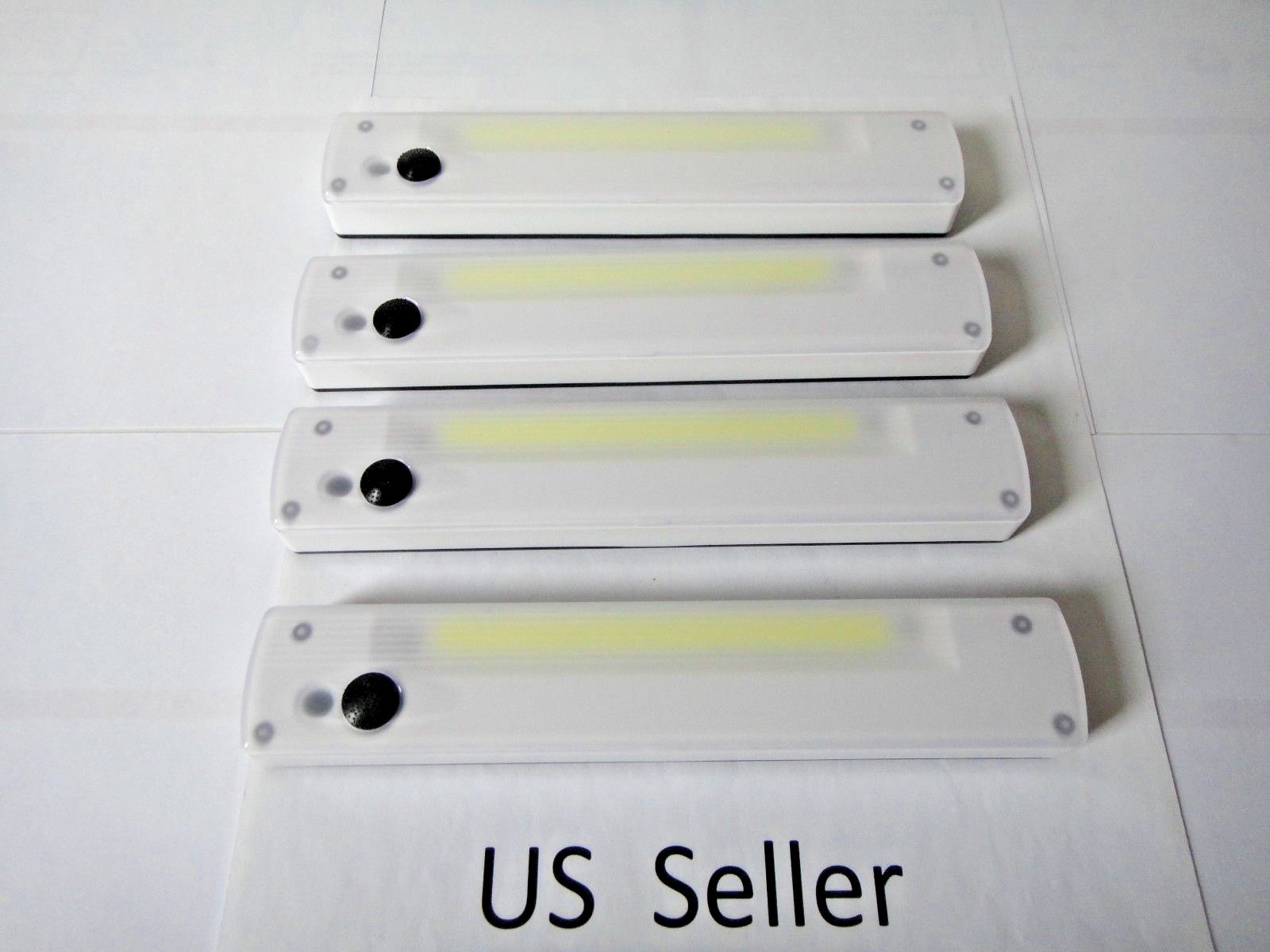 4pk Anti Glare COB LED Wall Lighted Switch Wireless Night Light  Battery Include