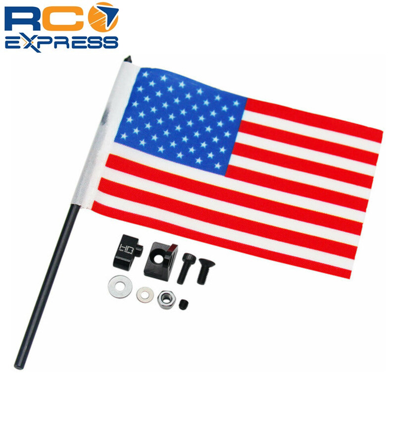 Hot Racing Traxxas TRX-4MT 1/18 Old Glory Flag w/Aluminum Mount TXMT330FM
