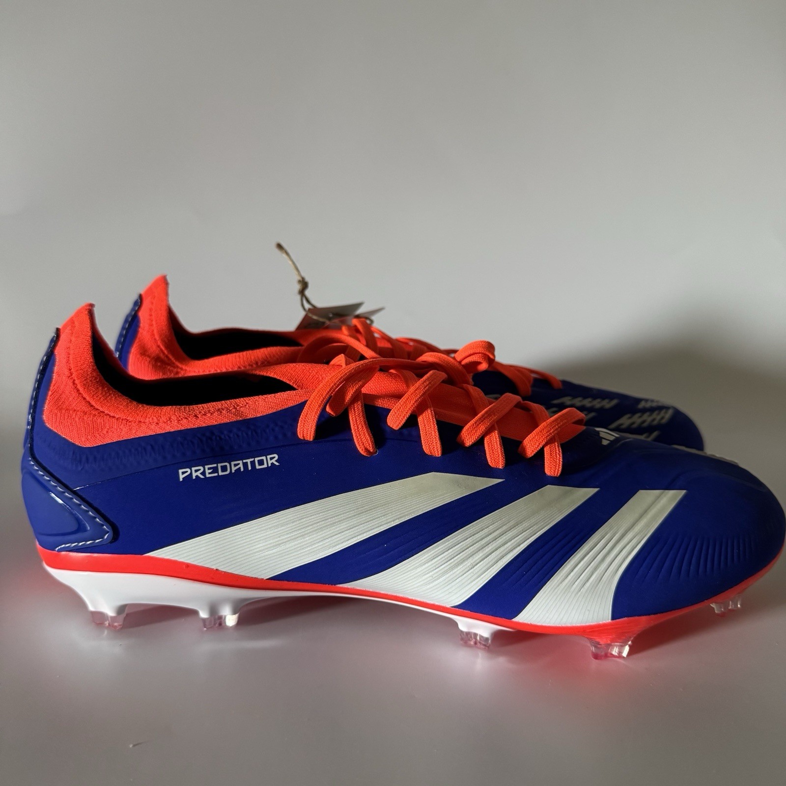 adidas Mens 6.5 PREDATOR 24 PRO FIRM GROUND SOCCER CLEATS Blue/White/Red IF6330