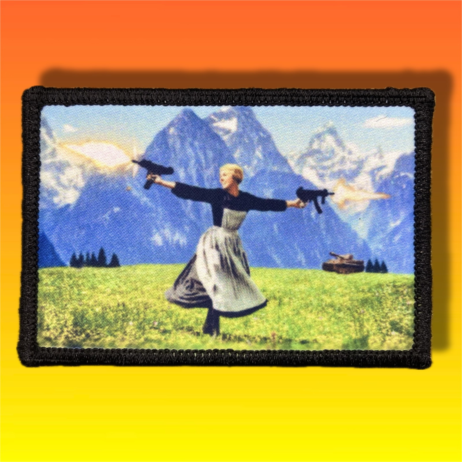 Sound Of Music Guns Morale Patch / Military Badge ARMY Tactical Hook & Loop 71