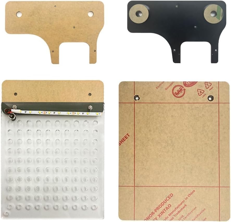 BDM Frame Test Board with 4 Probe Pins & LED Assembly, ECU Diagnostic Test Frame