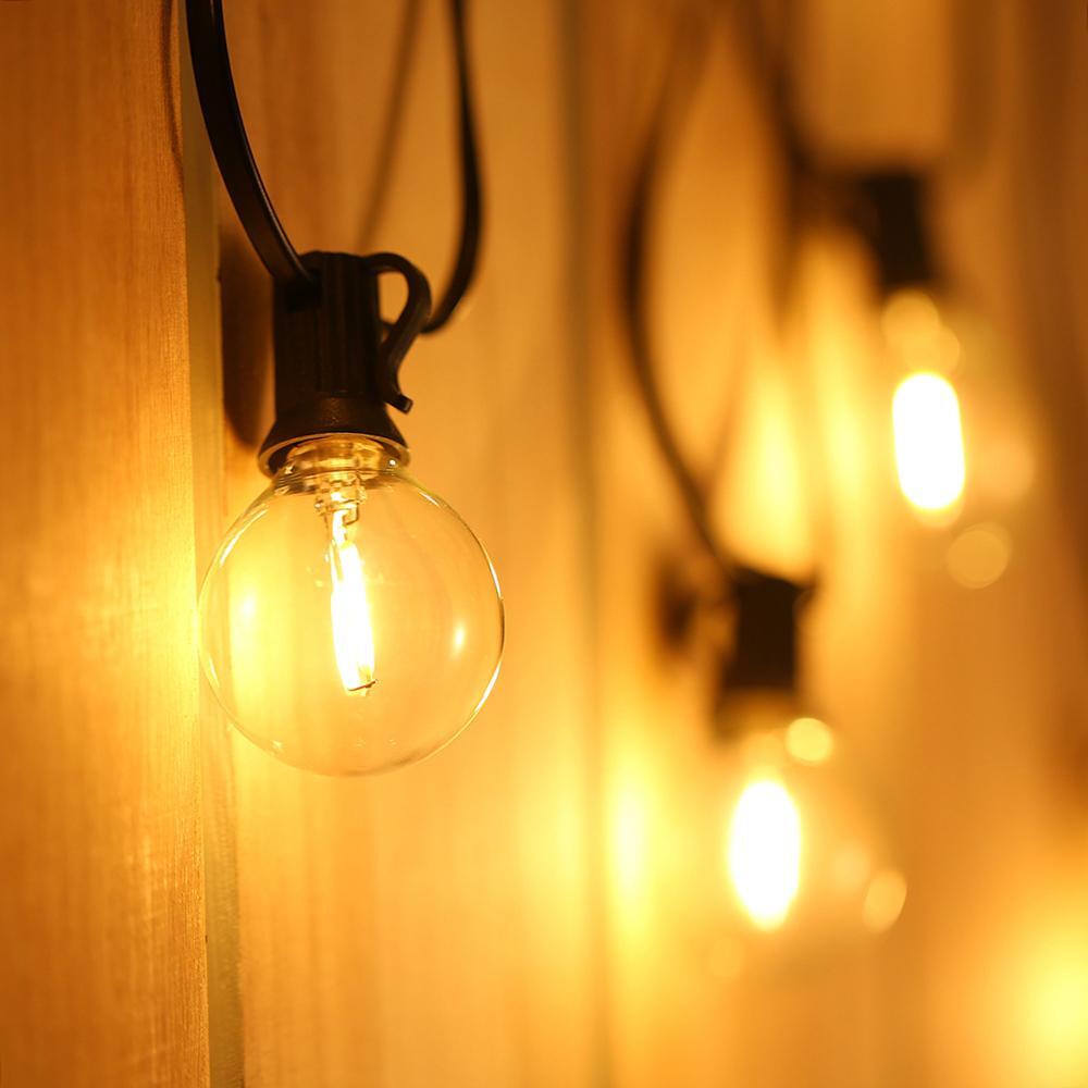 Clear G40 Globe LED Bulbs Dimmable for Outdoor String Light Bulbs Replacement