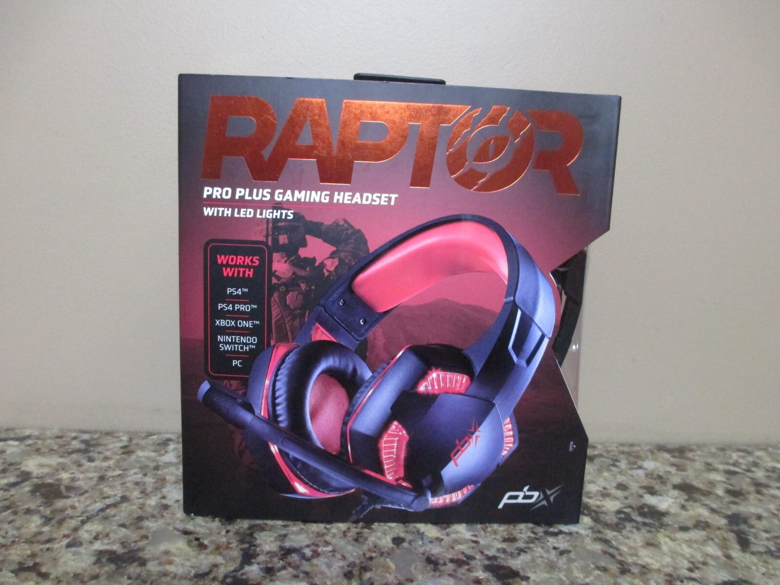 Packard Bell Raptor Pro Plus Gaming Headset w/ LED Lights - Sealed Box