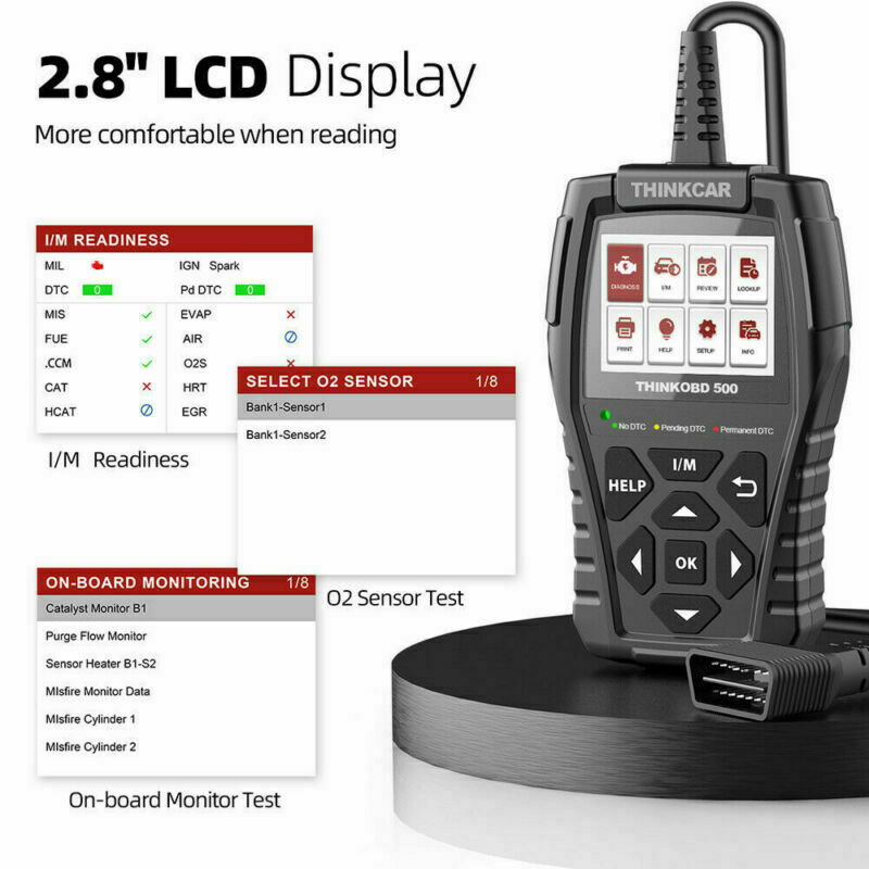 THINKOBD500 OBD2 Scanner Code Reader Check Engine Fault Car Diagnostic Tool US