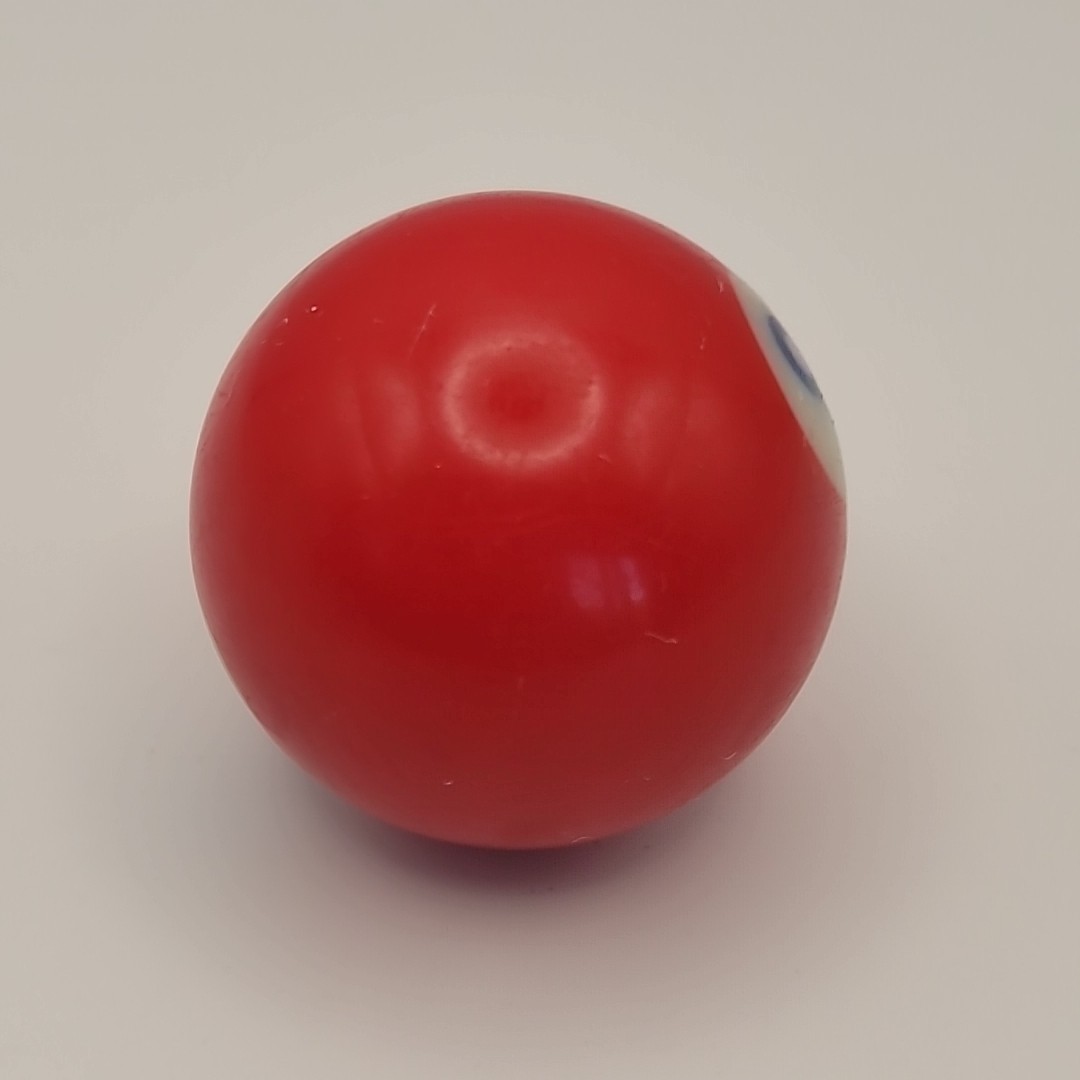 Vintage Billiard Ball / Pool Table Ball Small 1.5" Diameter VTG Solid Red #3