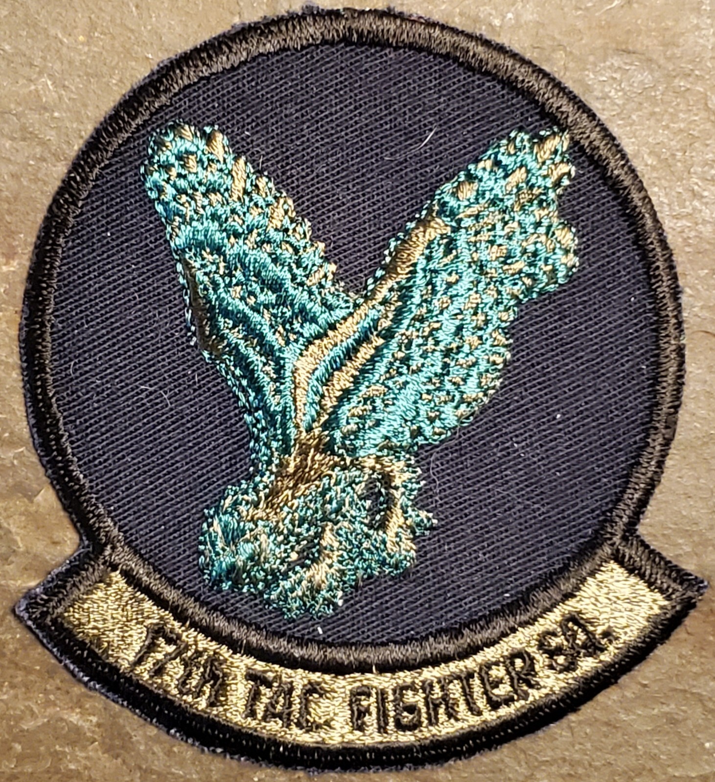 AIR FORCE USAF PATCH - 17TH TACTICAL FIGHTER SQUADRON SUBDUED SHAW AFB, SC VTG 2