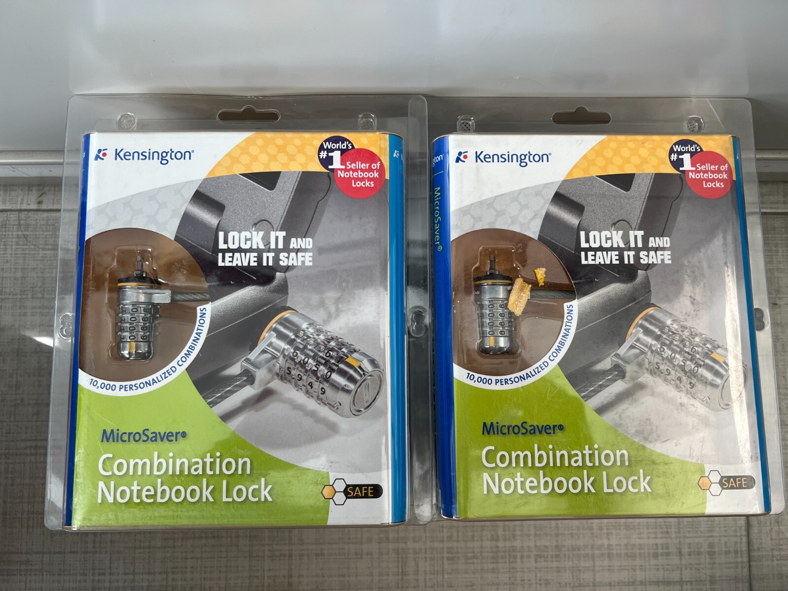 10x Kensington MicroSaver Combination Cable Lock Notebook