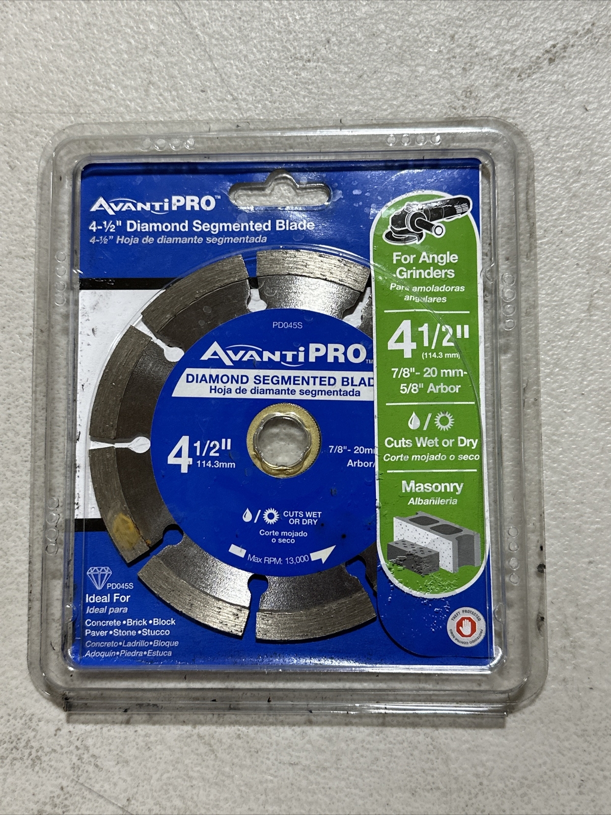 NEW Avanti Pro 4.5 in. Segmented Diamond Blade
