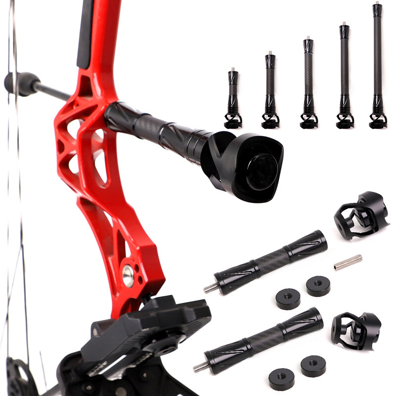 Carbon Fiber Stabilizer Bar for Compound Bow 6"/8"/10"/12"/15" Shock Absorber