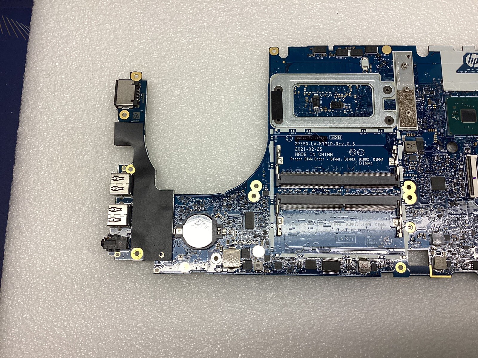 System board for HP ZBook Fury 15 G8 Intel i7-11800H 2.30 GHz CPU PN# M87577-001