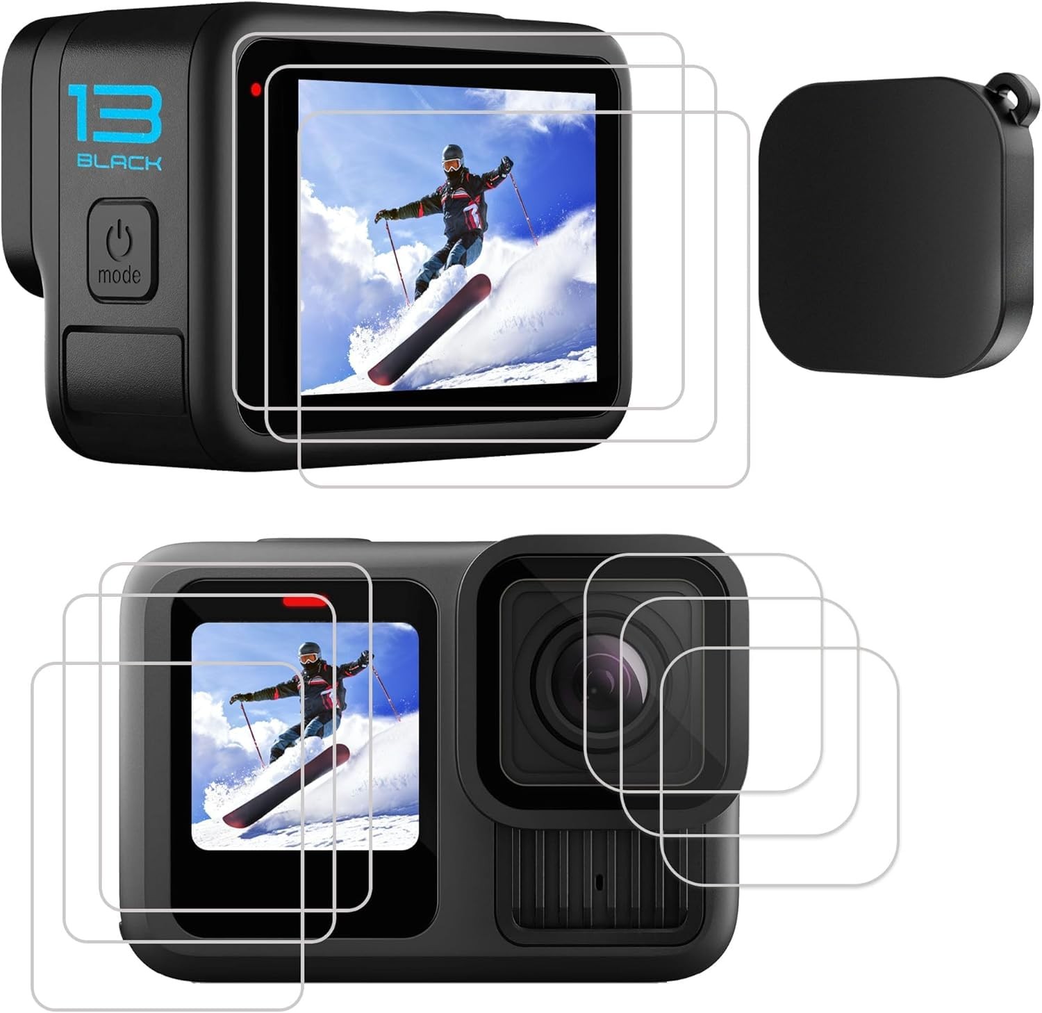 PCTC 10PCS Tempered Glass Screen Protector for GoPro Hero 13 Black Accessories