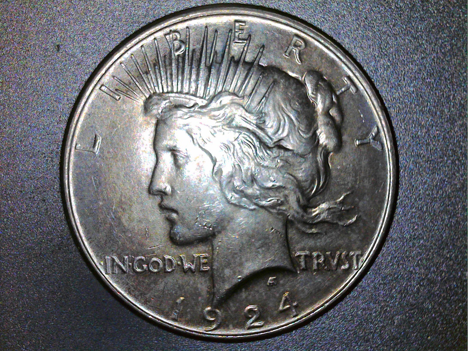 1924 Peace Dollar Philadelphia Silver Coin