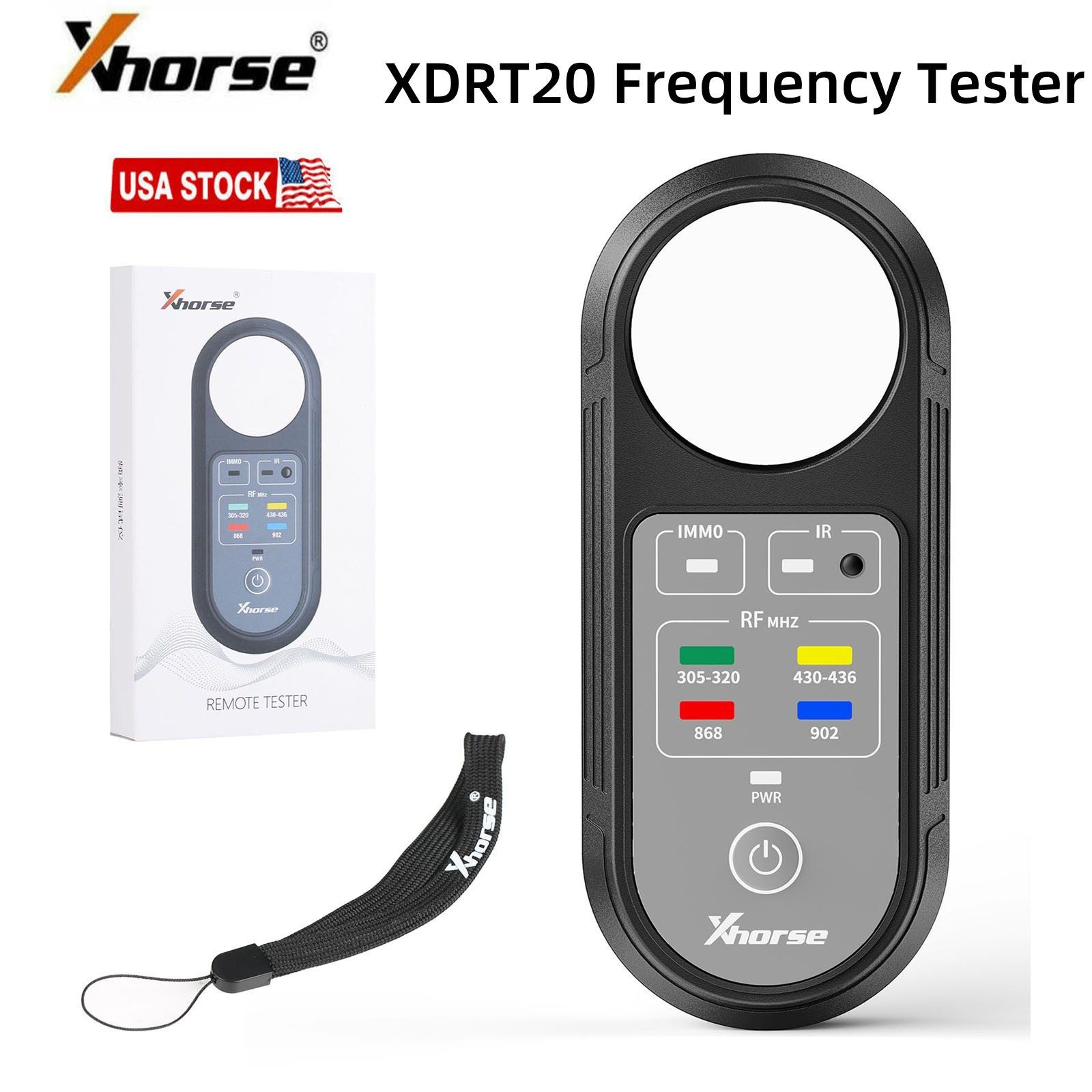 Xhorse XDRT20 Remote Key Frequency Tester For 315Mhz/433Mhz/868Mhz/902Mhz