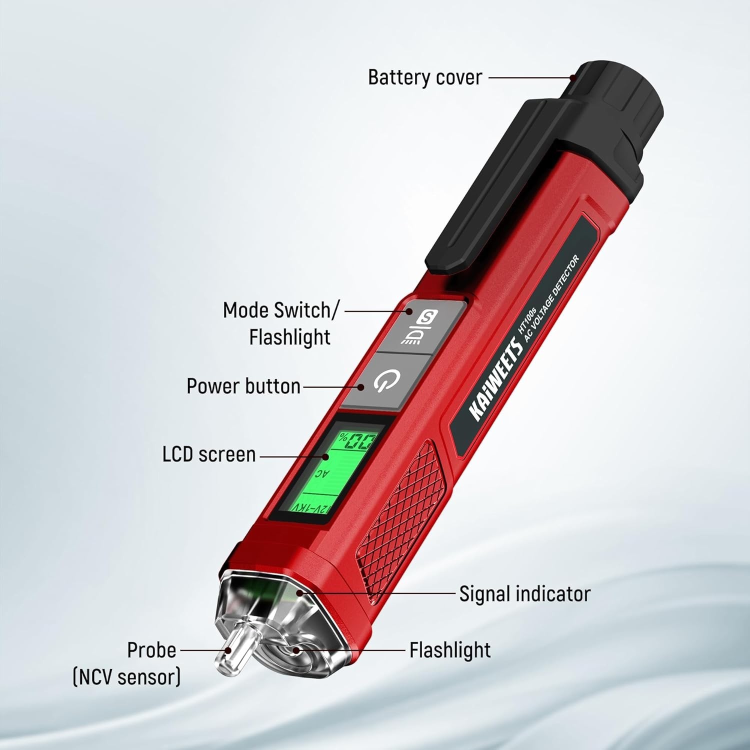 Dual Range Voltage Tester with Signal Percentage - Live/Null Wire Detection