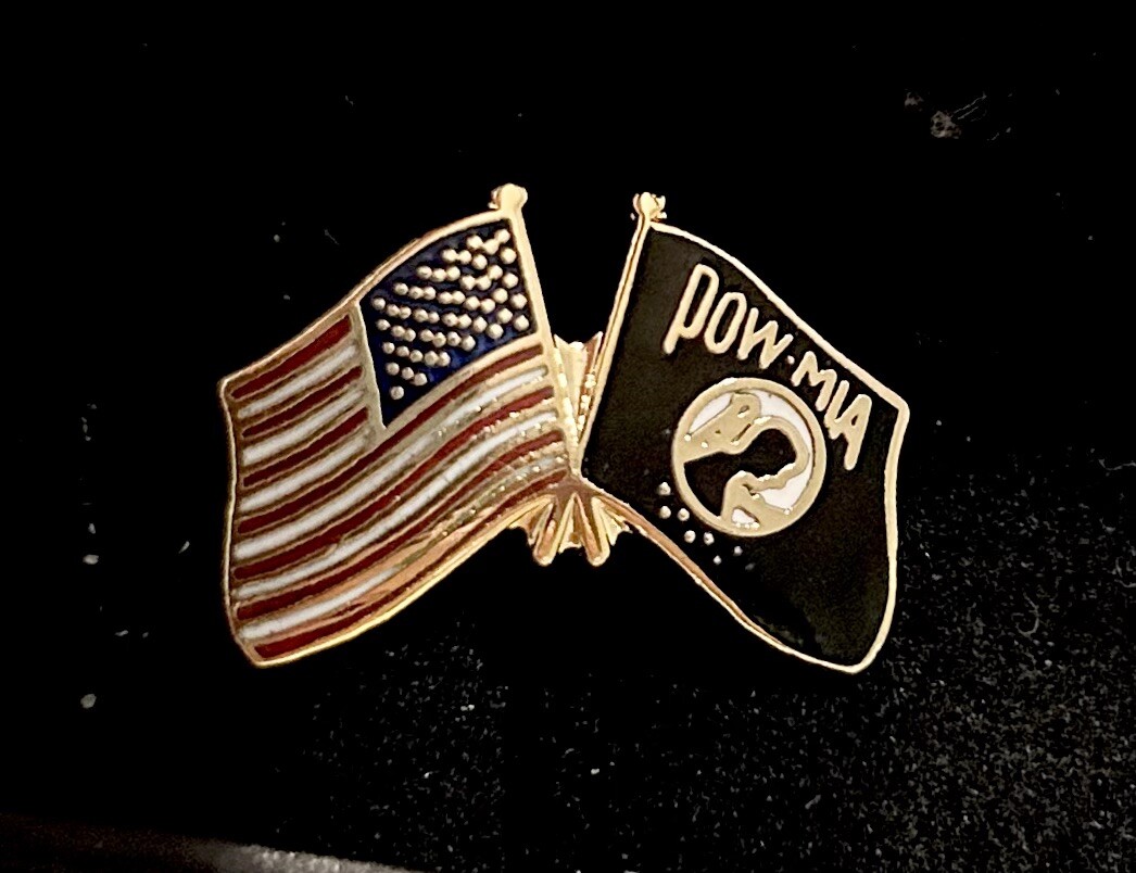 7/8” Wide POW MIA Pin NEW