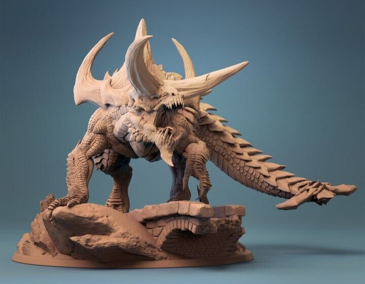 Large Tarrasque UNPAINTED Dungeons & Dragons/Pathfinder miniature