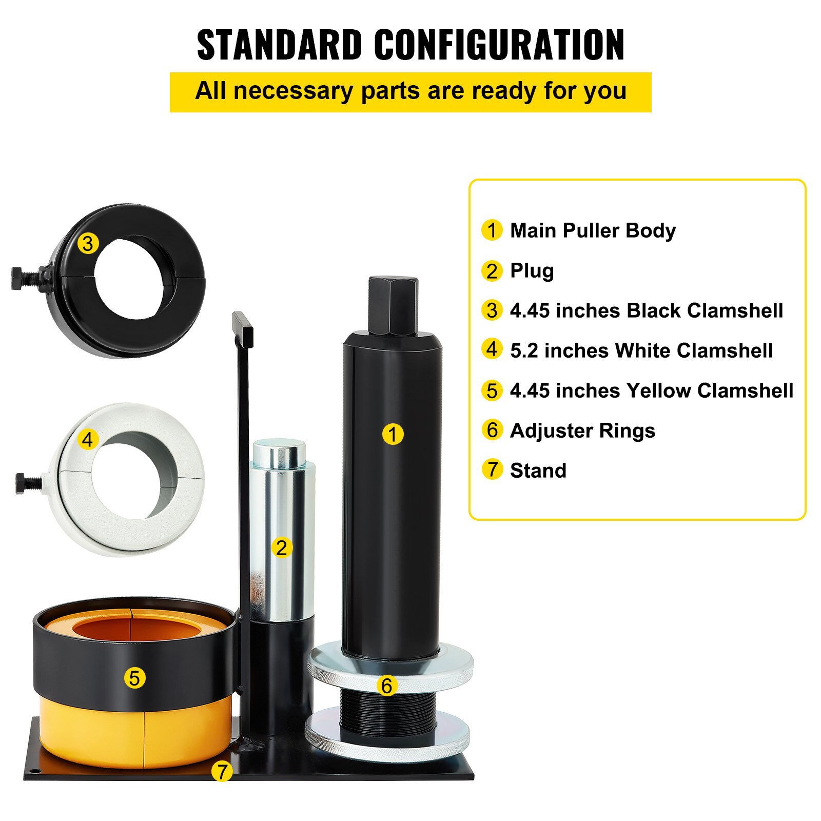 Carrier & Pinion Bearing Puller, Compatible With Dana 30,40,50,60,70, 80