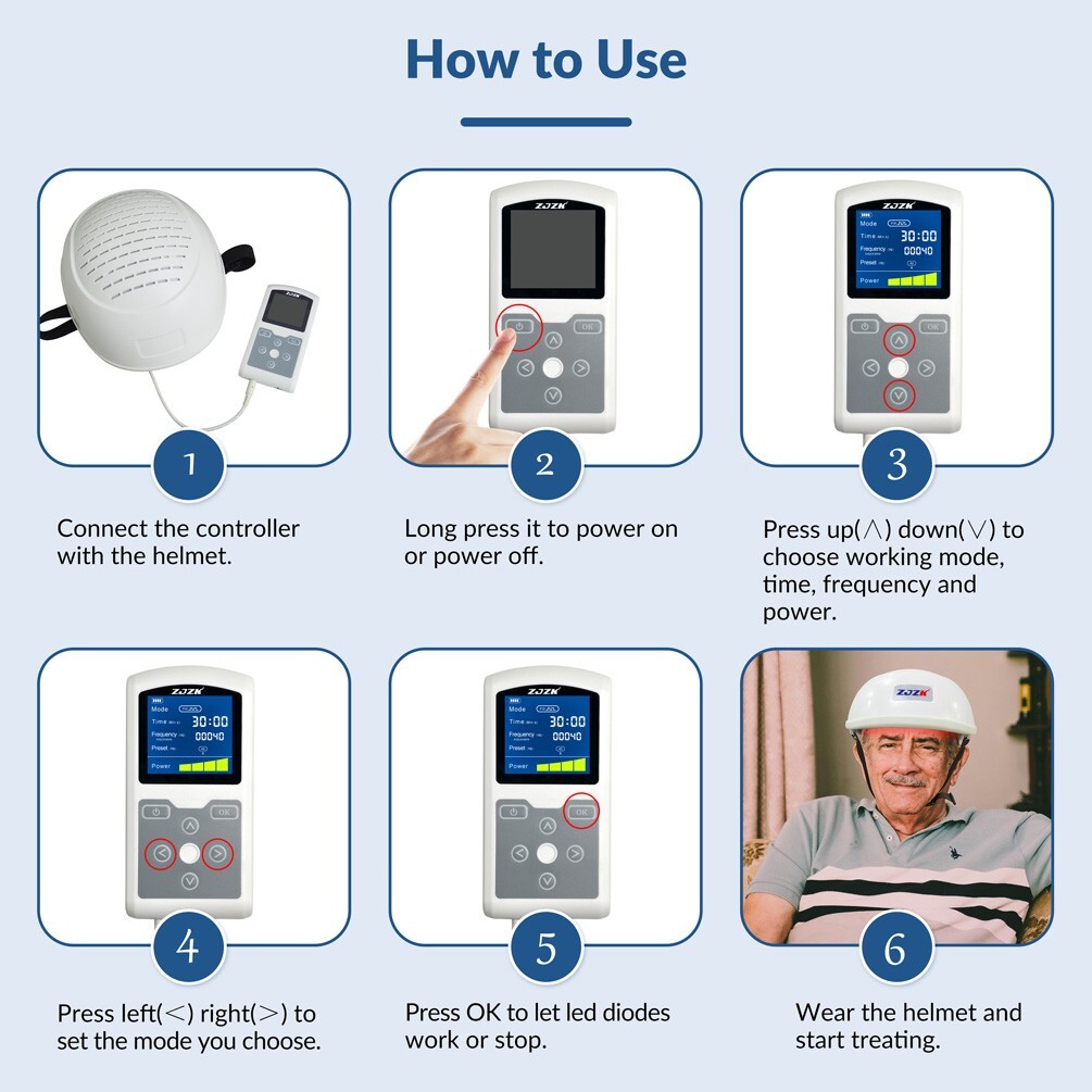 Photobiomodulation Brain RTMS Light Therapy Machine for Cerebral Palsy Autism
