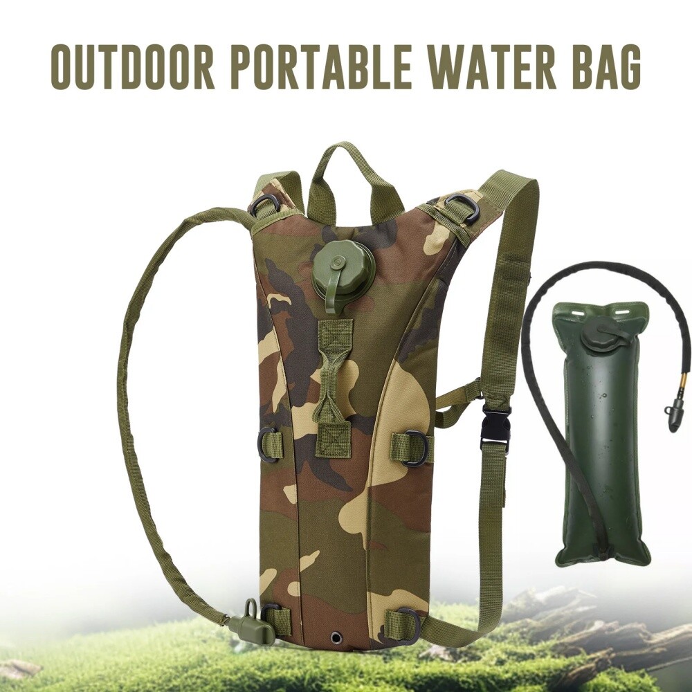 3L Tactical Outdoor Hydration Backpack Water Bladder Bags Hiking Climbing Riding