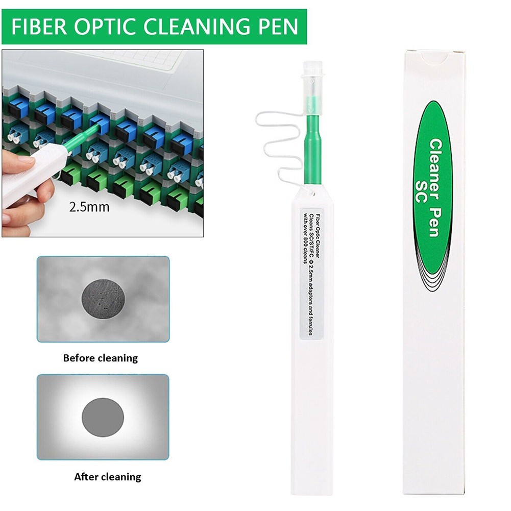 -Click Fiber Optic Cleaning Pen Optical Cleaner 2.5mm For SC ST FC E2000 New