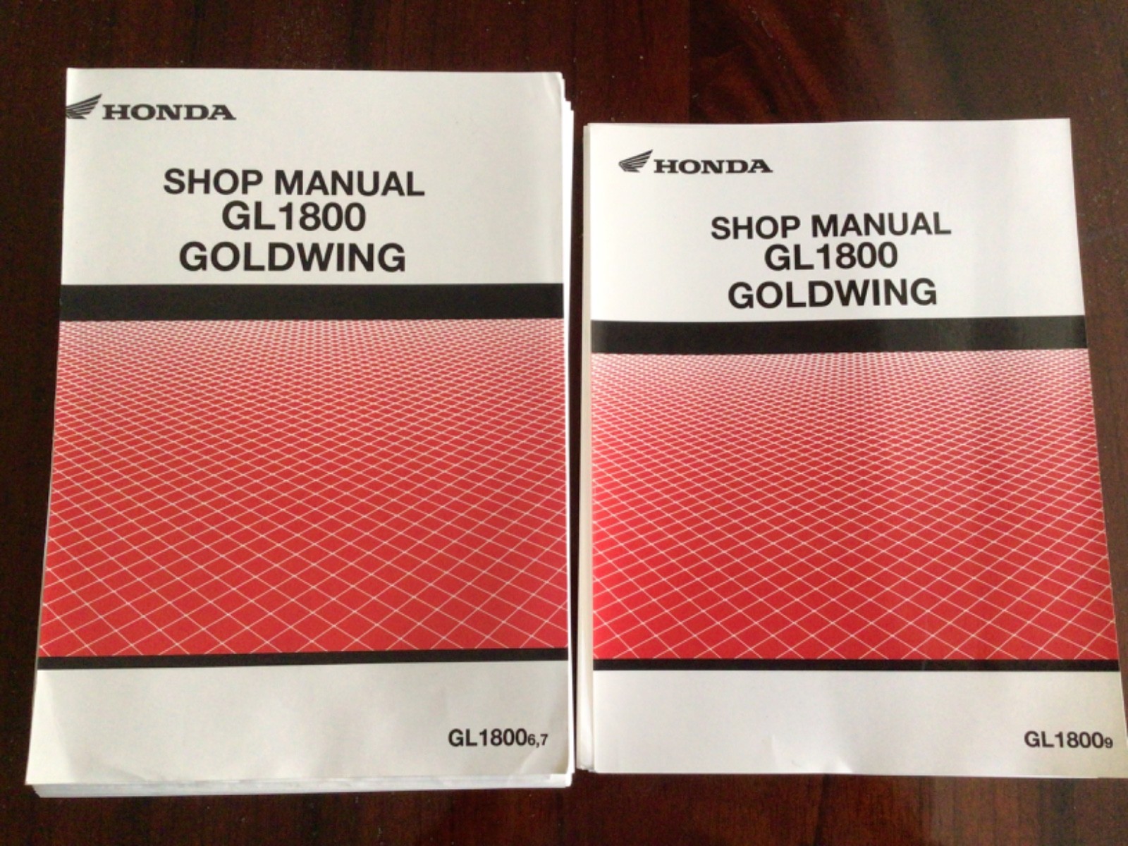 Honda GOLDWING  GL1800A6 A7 Shop Manual printed 2006 and GL1800A9 Ammendum 2008