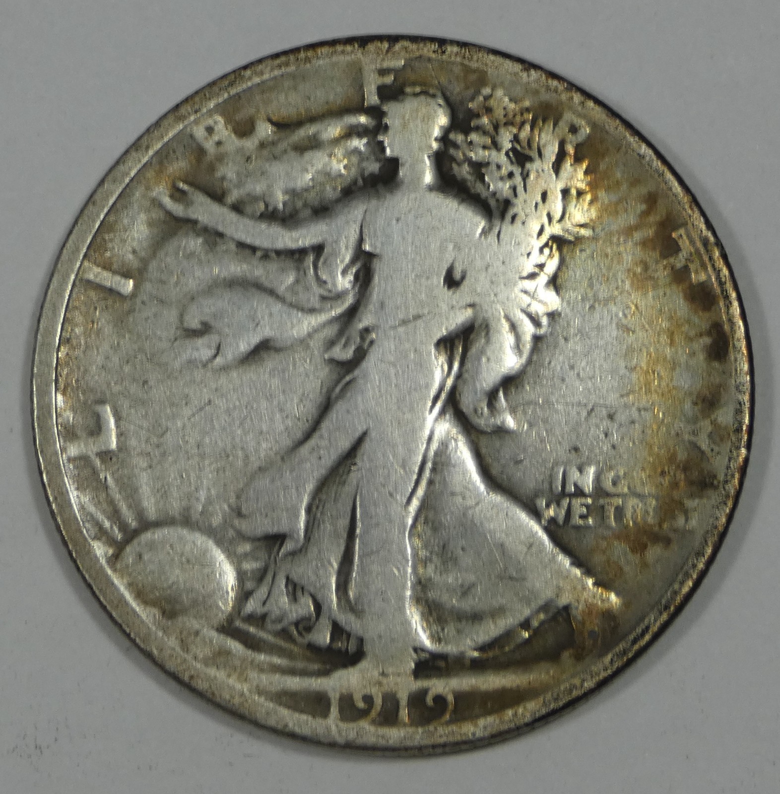 1919 Walking Liberty Half Dollar GOOD Silver 50c