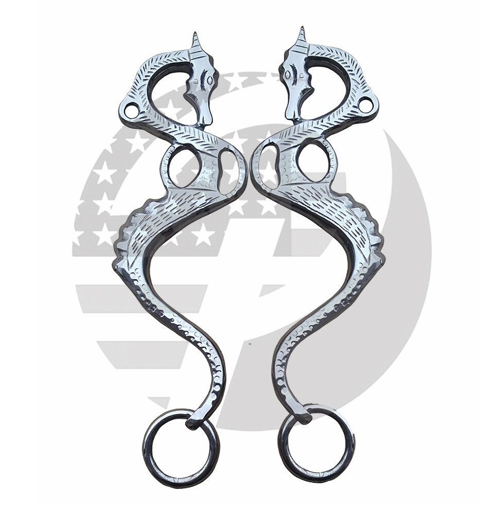 DRAGO Hackamore Bit Replacement Cheeks Bitless Horse Bit English Western